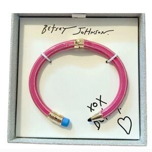 Betsey Johnson Pink and Blue Pencil Bracelet